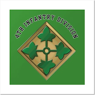 4th Infantry Division - Small Chest Insignia Posters and Art